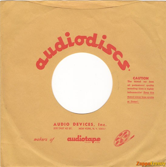 Audiodiscs sleeve